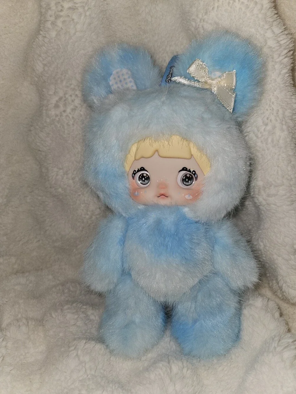NOMMI Weather Forecast Drizzle Blue Yellow Raincoat 3 Eye Option Soft Plush Doll